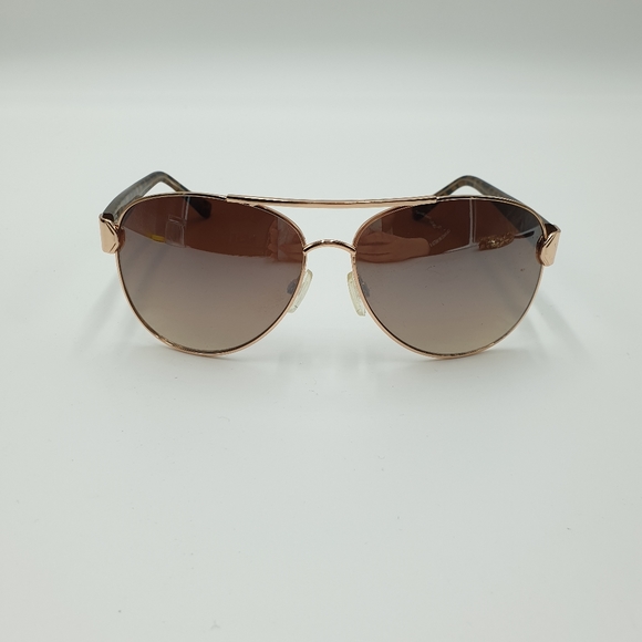 ⬇️$40⬇️Forielli Brown Lens Gold tone Metal Aviator Sunglasses Rome - Picture 7 of 16